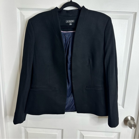 J.Crew $198 New going-out blazer in stretch twill Black Size 12 Business office - Picture 5 of 9